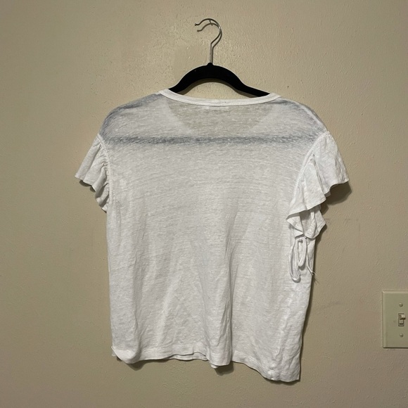 A.L.C. LILO White Linen Tee Size Small - Picture 6 of 8